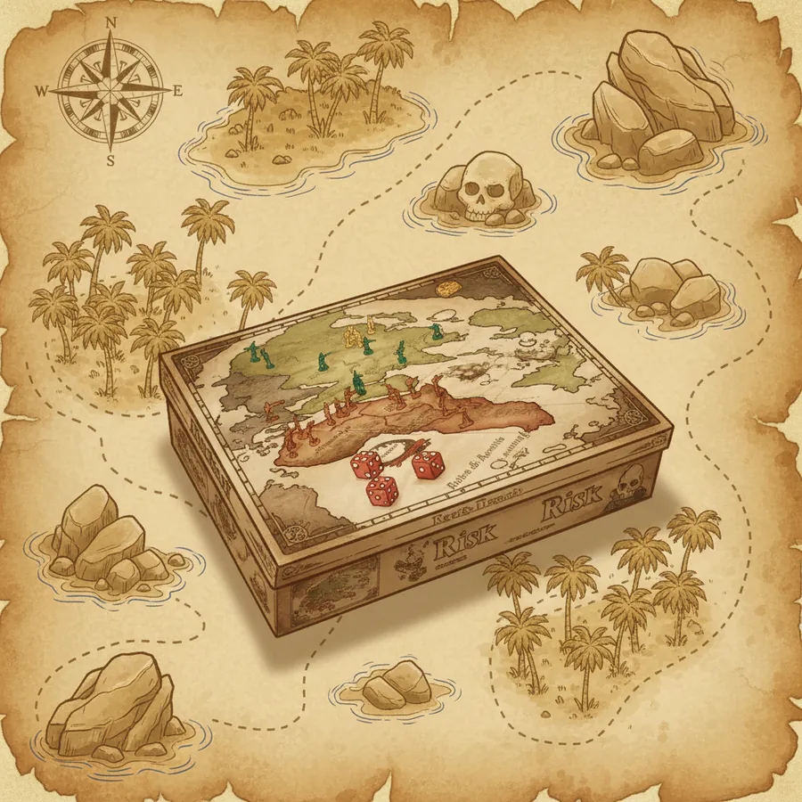 Themed clue art for stop 3 โ Skull Rock
